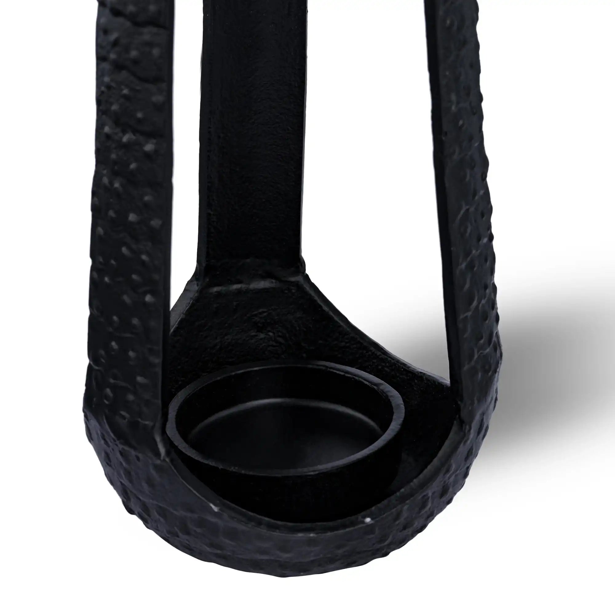 Black Pillar Candle Holder (Small)